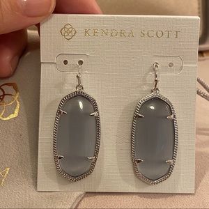 Kendra Scott Elle Earrings In Slate Cats Eye